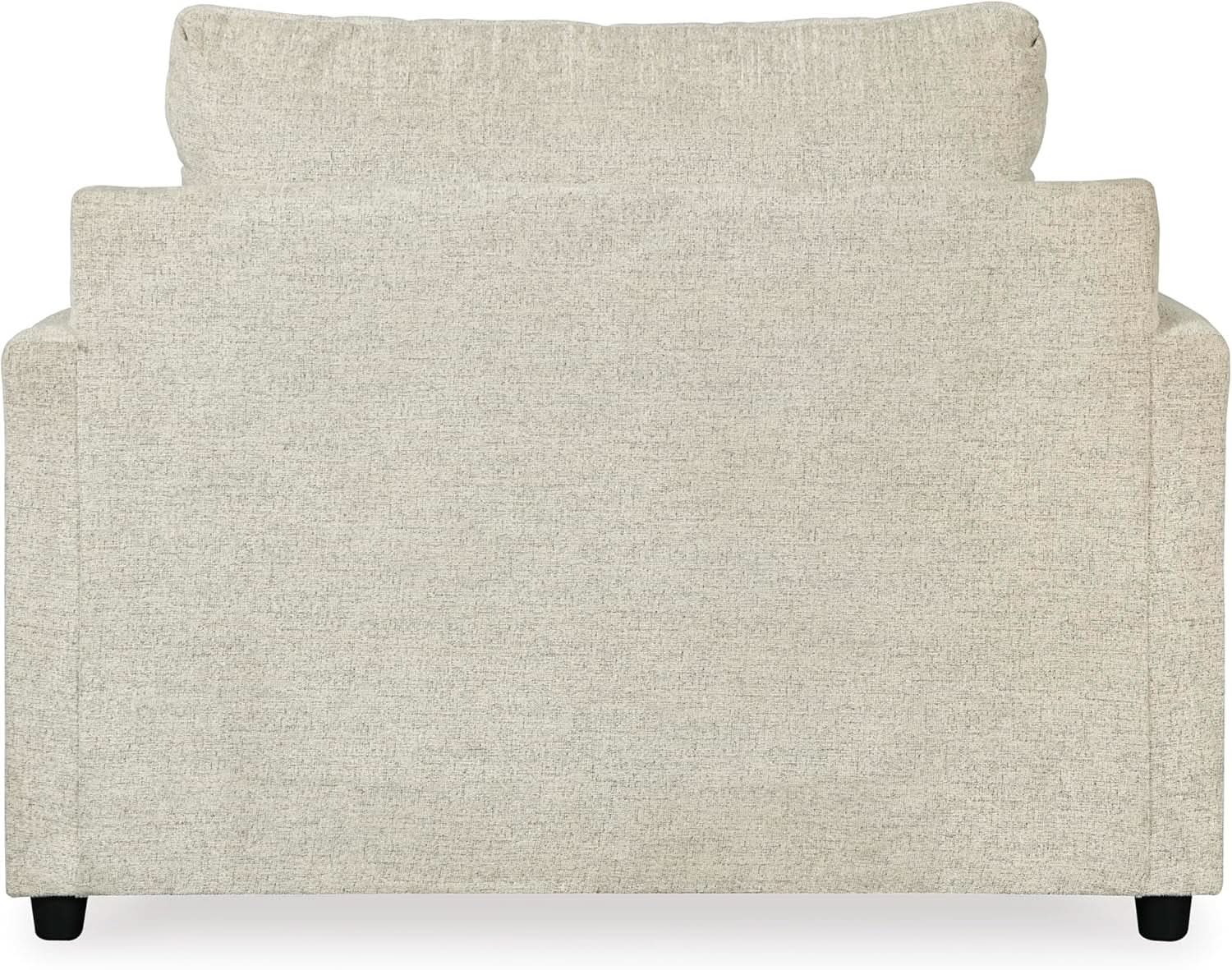 Soletren Contemporary Off White Chenille Upholstered Chair