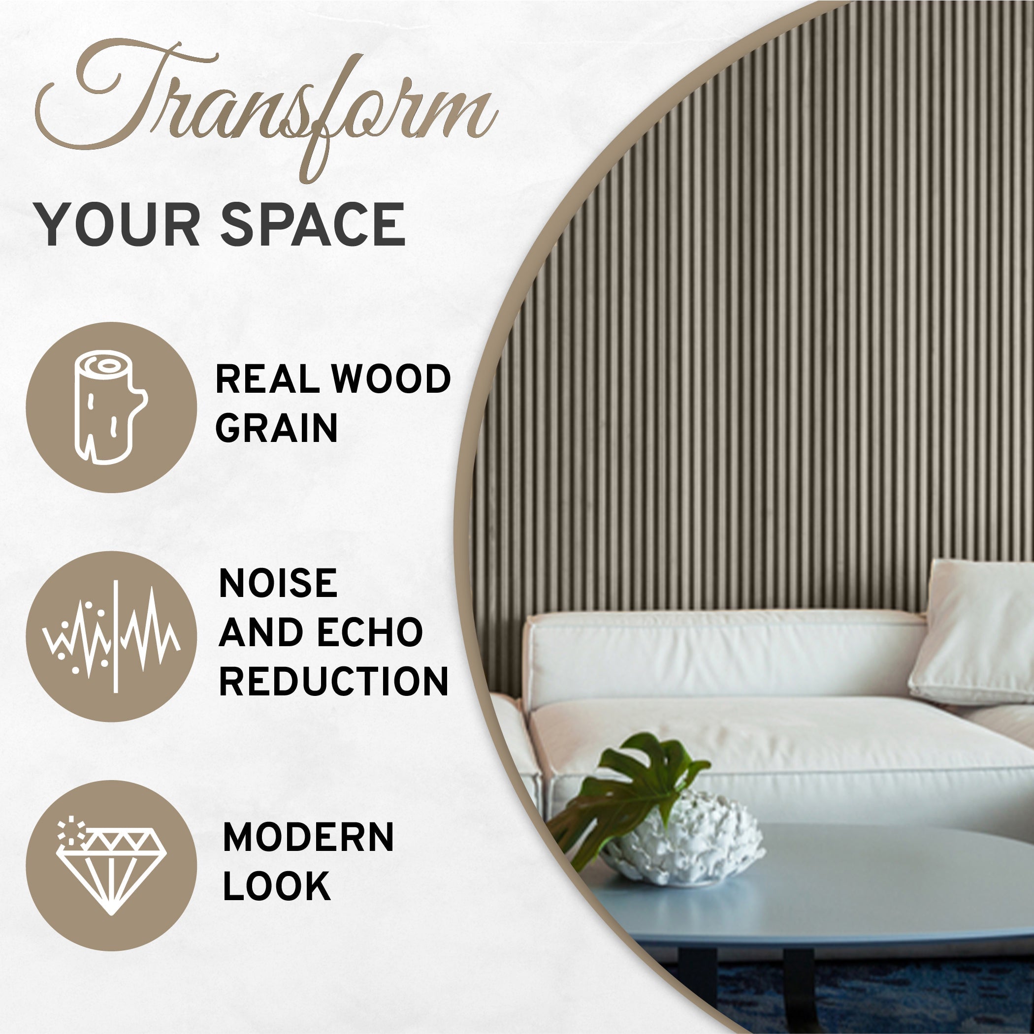 Gray Wood Slat Wall Panels – 2 Pack