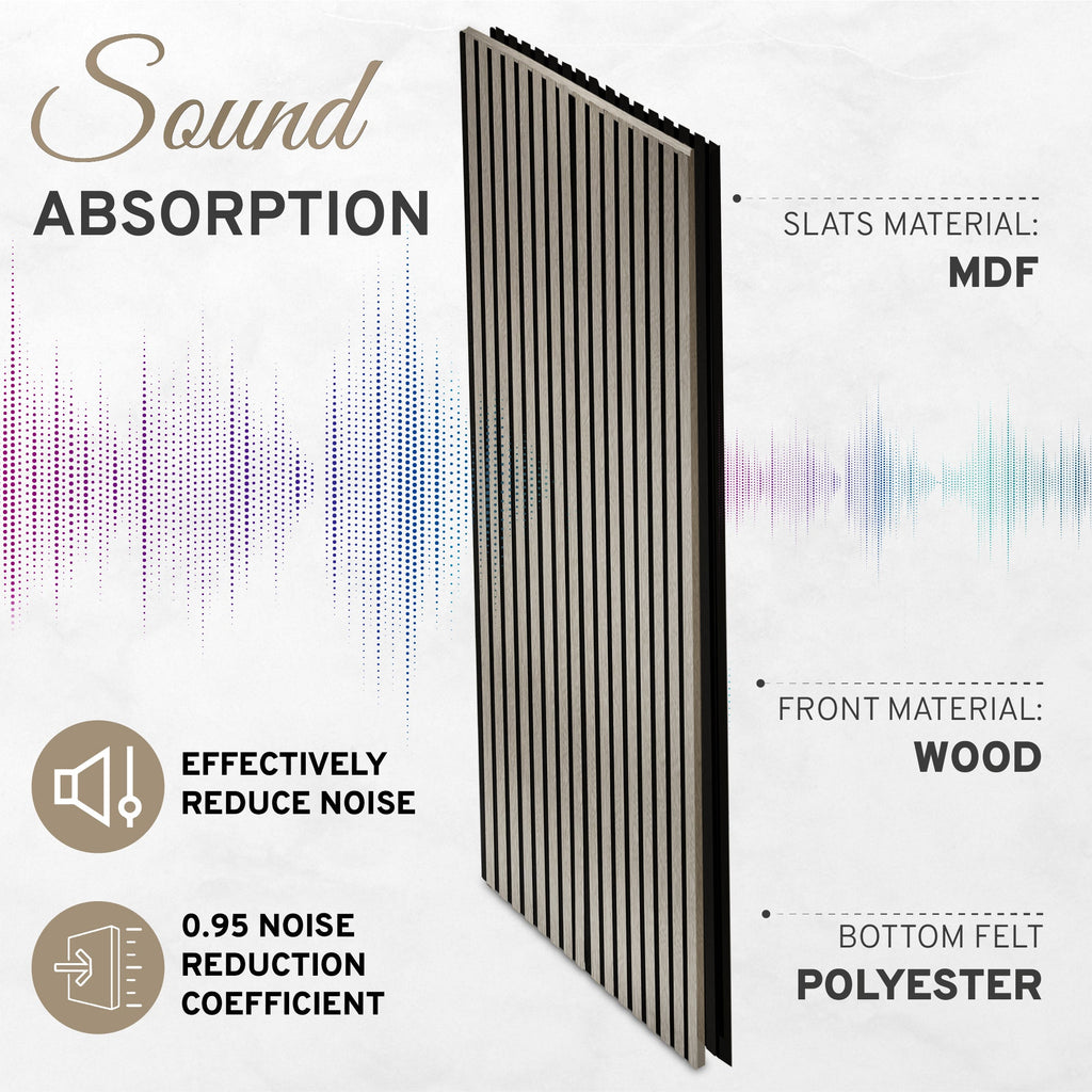 Gray Wood Slat Wall Panels – 2 Pack