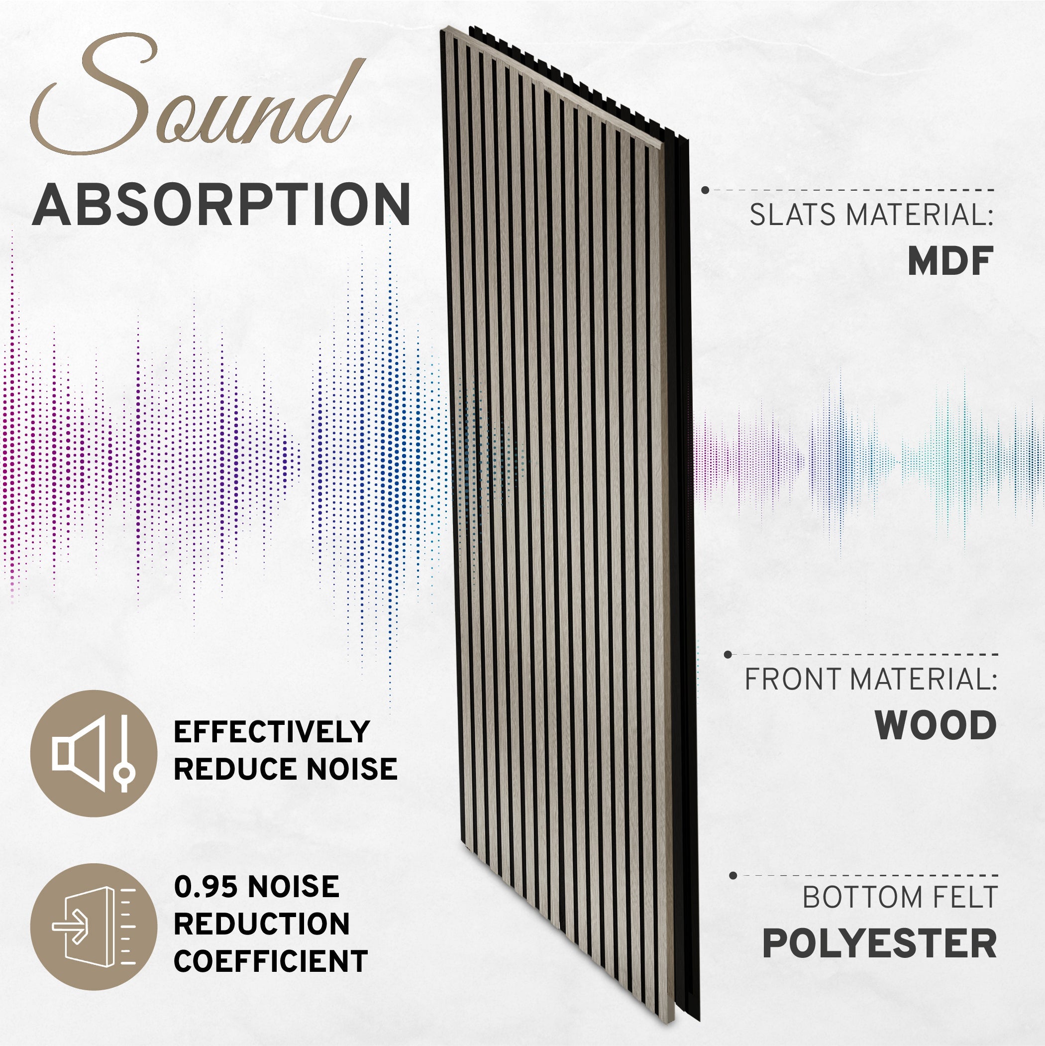 Gray Wood Slat Wall Panels – 2 Pack
