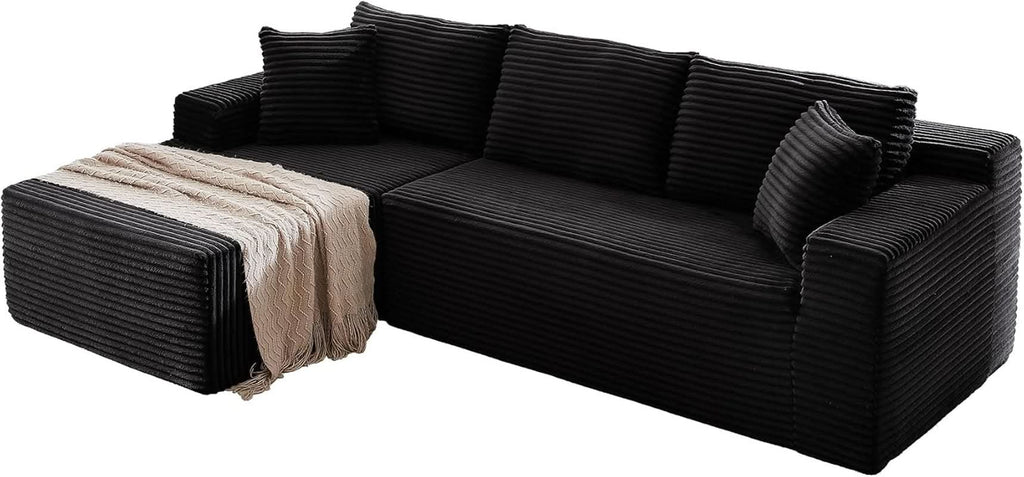 L-Shaped Modular Sectional Sofa with Chaise