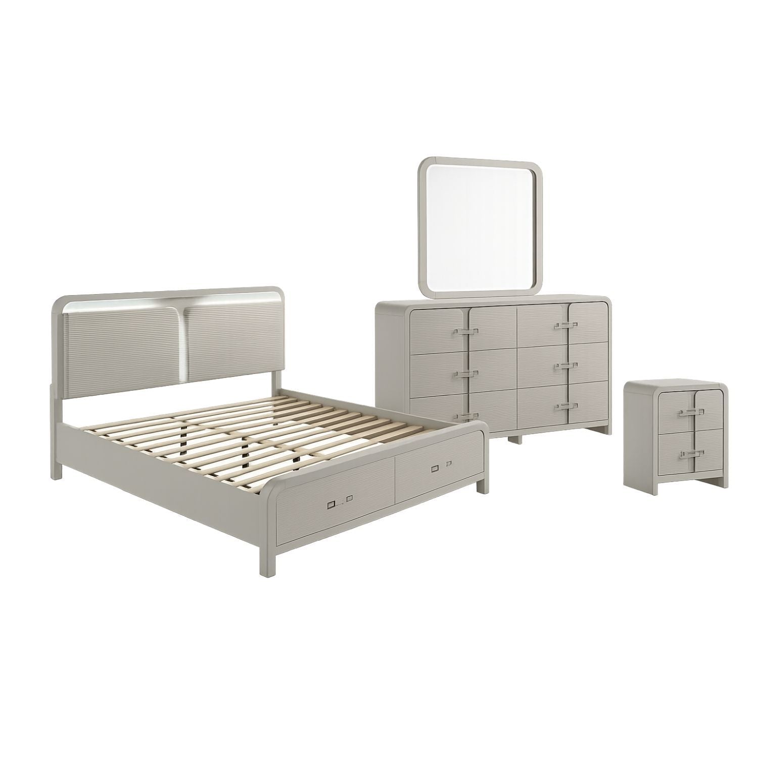 Aria Modern Storage Bedroom Set