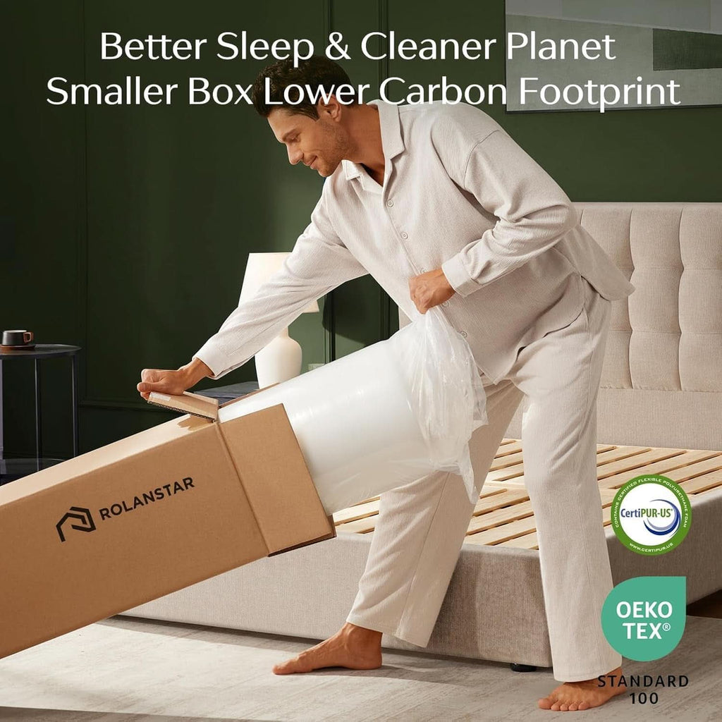 Twin TenInch Gel Memory Foam Mattress Certi PUR Certified
