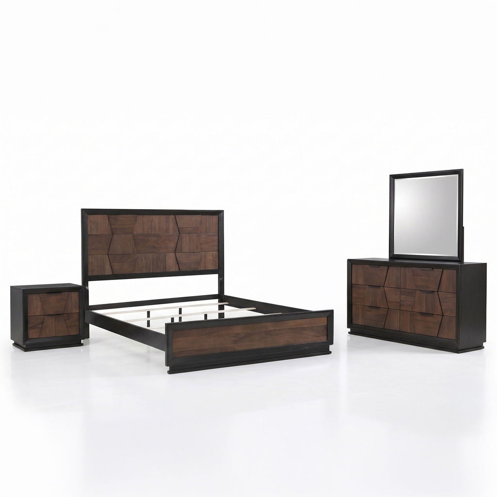 Houston Walnut Bedroom Set