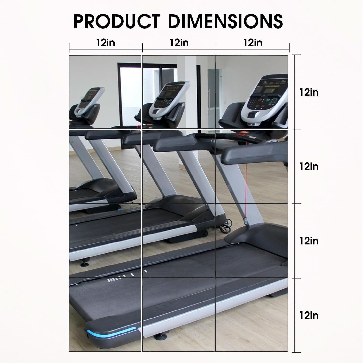 12 Inch Wall Mounted Mirror Tiles Home Gym 12 Pack