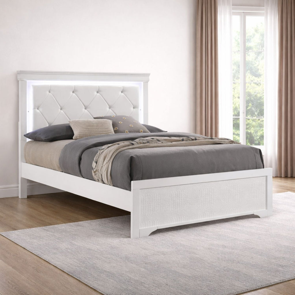 Blaze LED Upholstered Bedroom Set