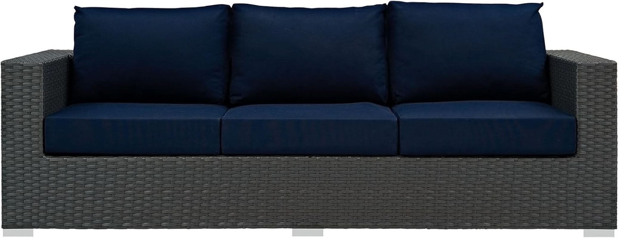 Weather-Resistant Wicker Rattan Outdoor Patio Sofa Set