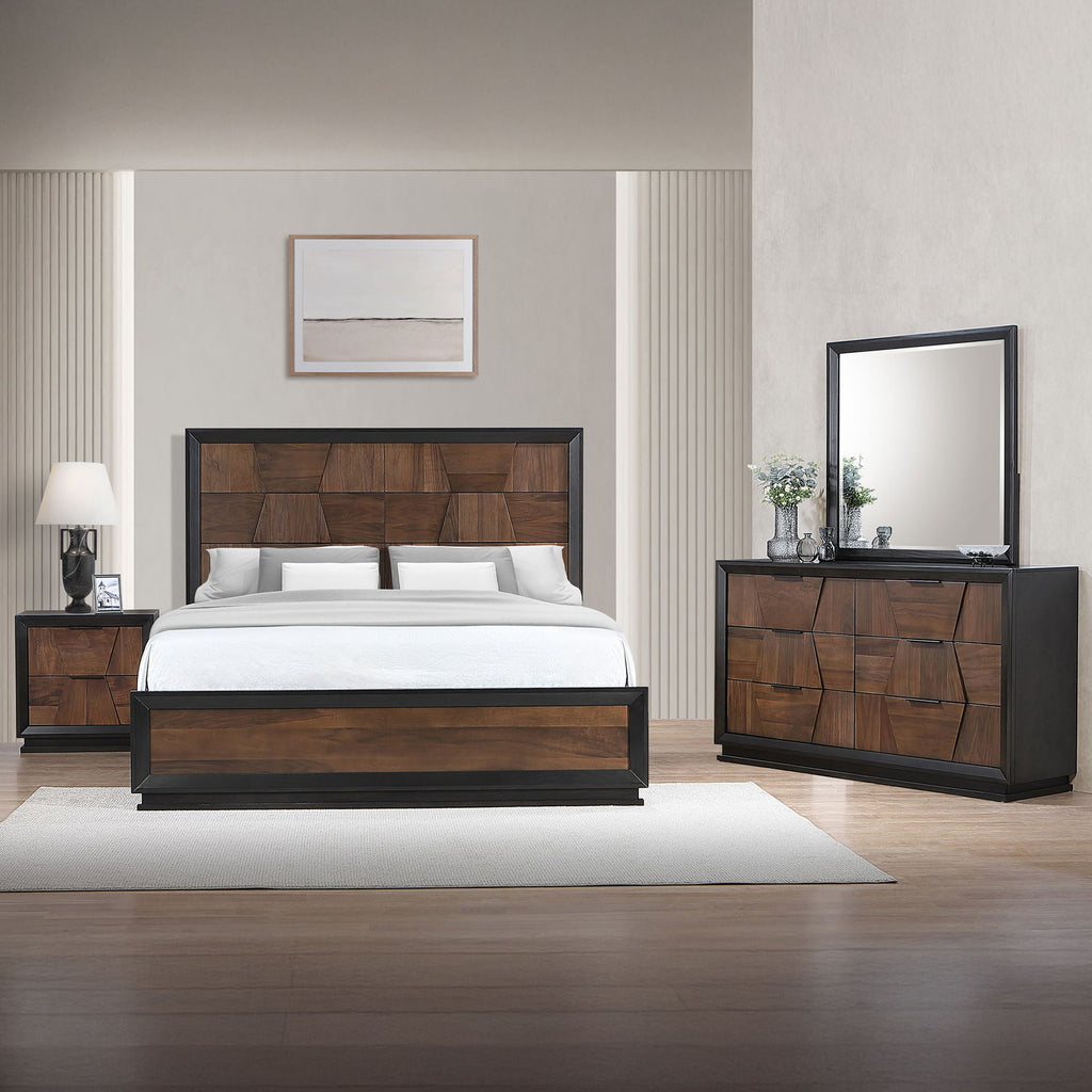 Houston Walnut Bedroom Set