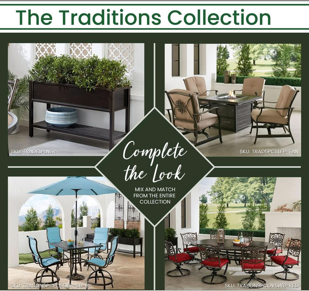 Elegant 50 Inch Outdoor Console Table with Shelves