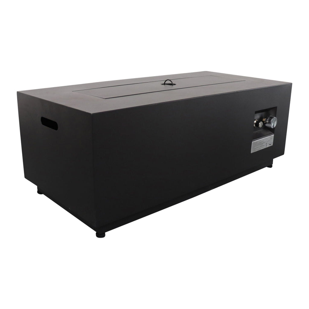 Outdoor Fire Pit Table With Lid, Fuel Versatility