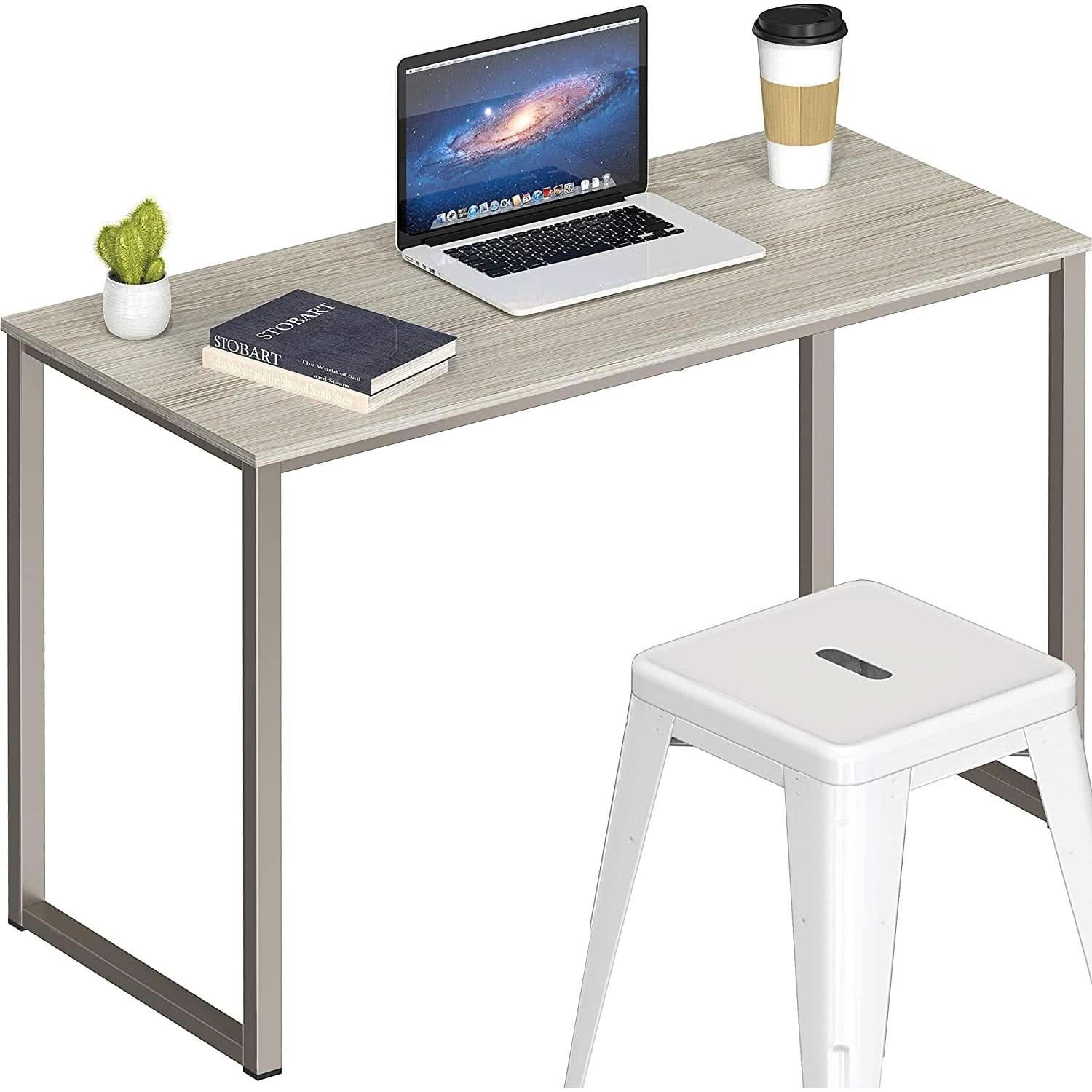 Maple 32 Inch Desk For Home Office With Steel Frame
