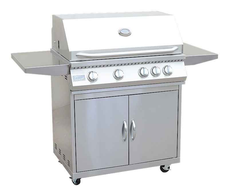 KoKoMo Classic 32-Inch 4-Burner Stainless Steel BBQ Grill with Cart