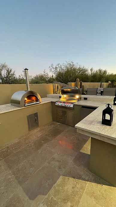 KoKoMo 32-Inch Built-In Wood-Fired Outdoor Pizza Oven