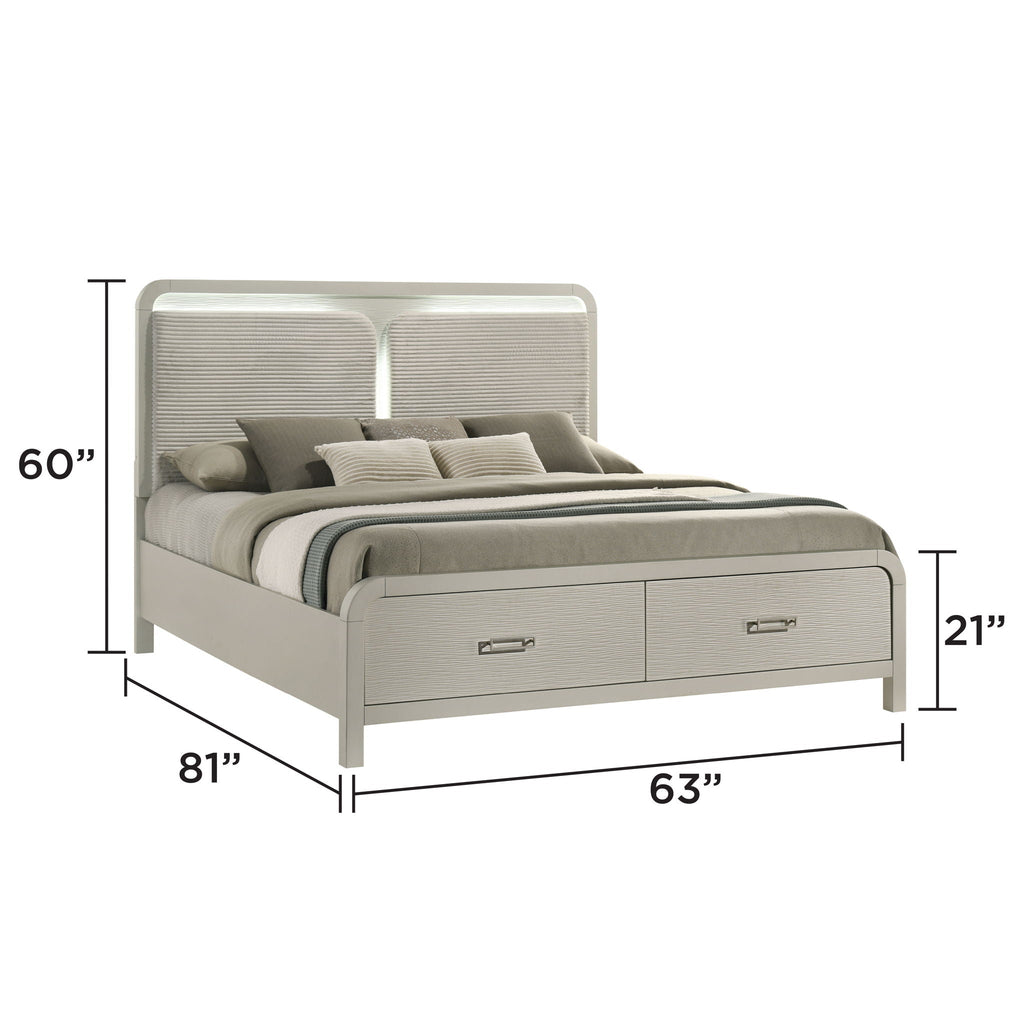 Aria Modern Storage Bedroom Set