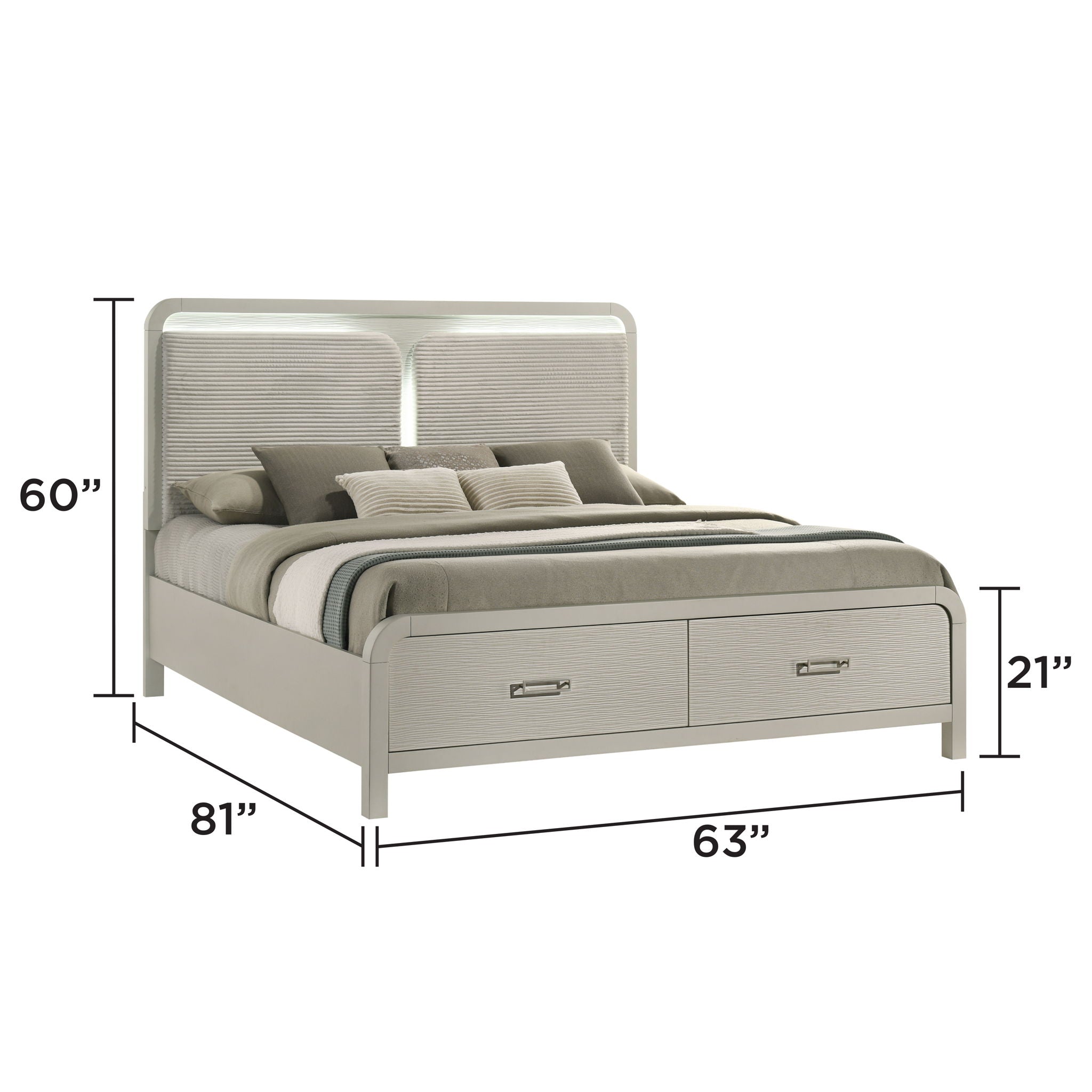 Aria Modern Storage Bedroom Set