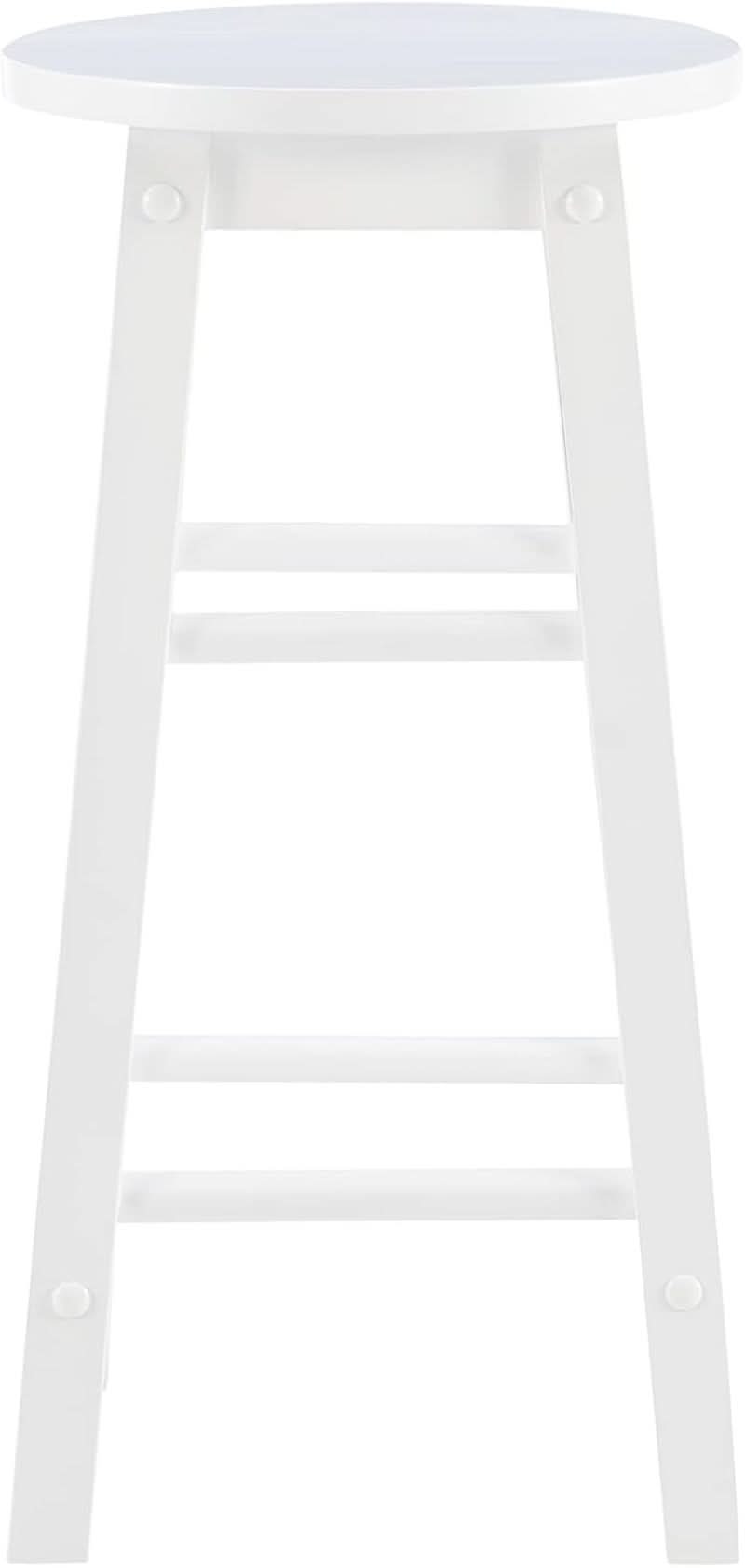 Zeke White 24 Inch Counter Stool Modern Kitchen Seating