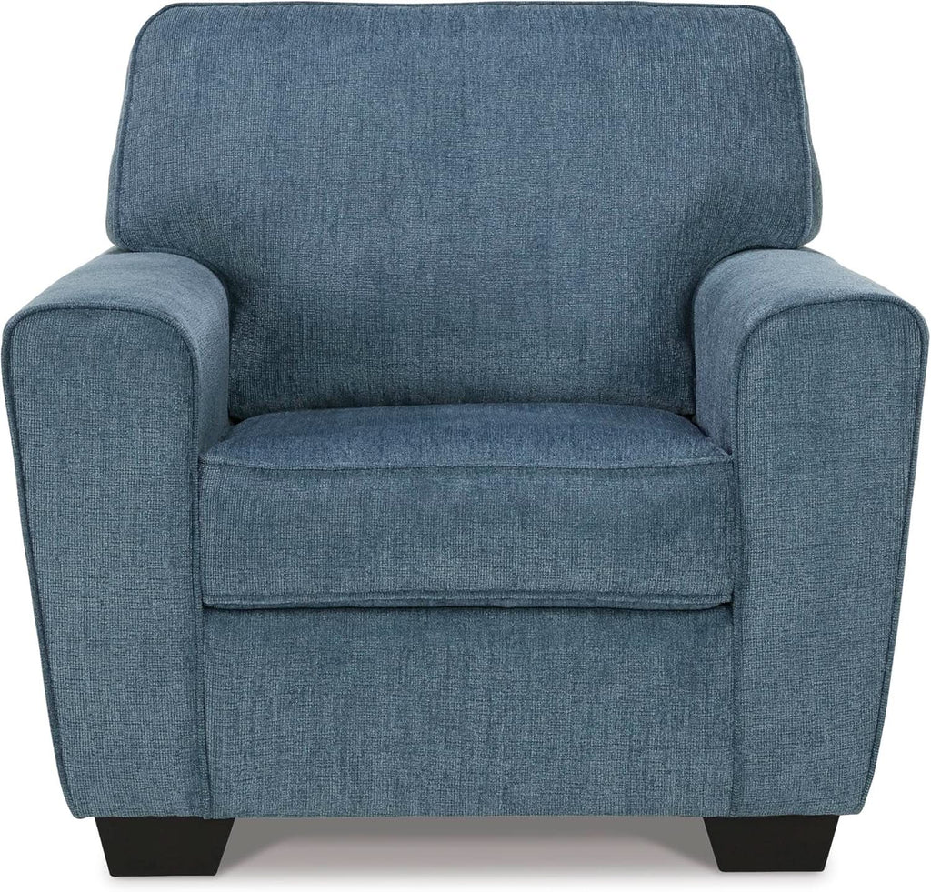 Modern Upholstered Accent Chair In Blue For Living Room