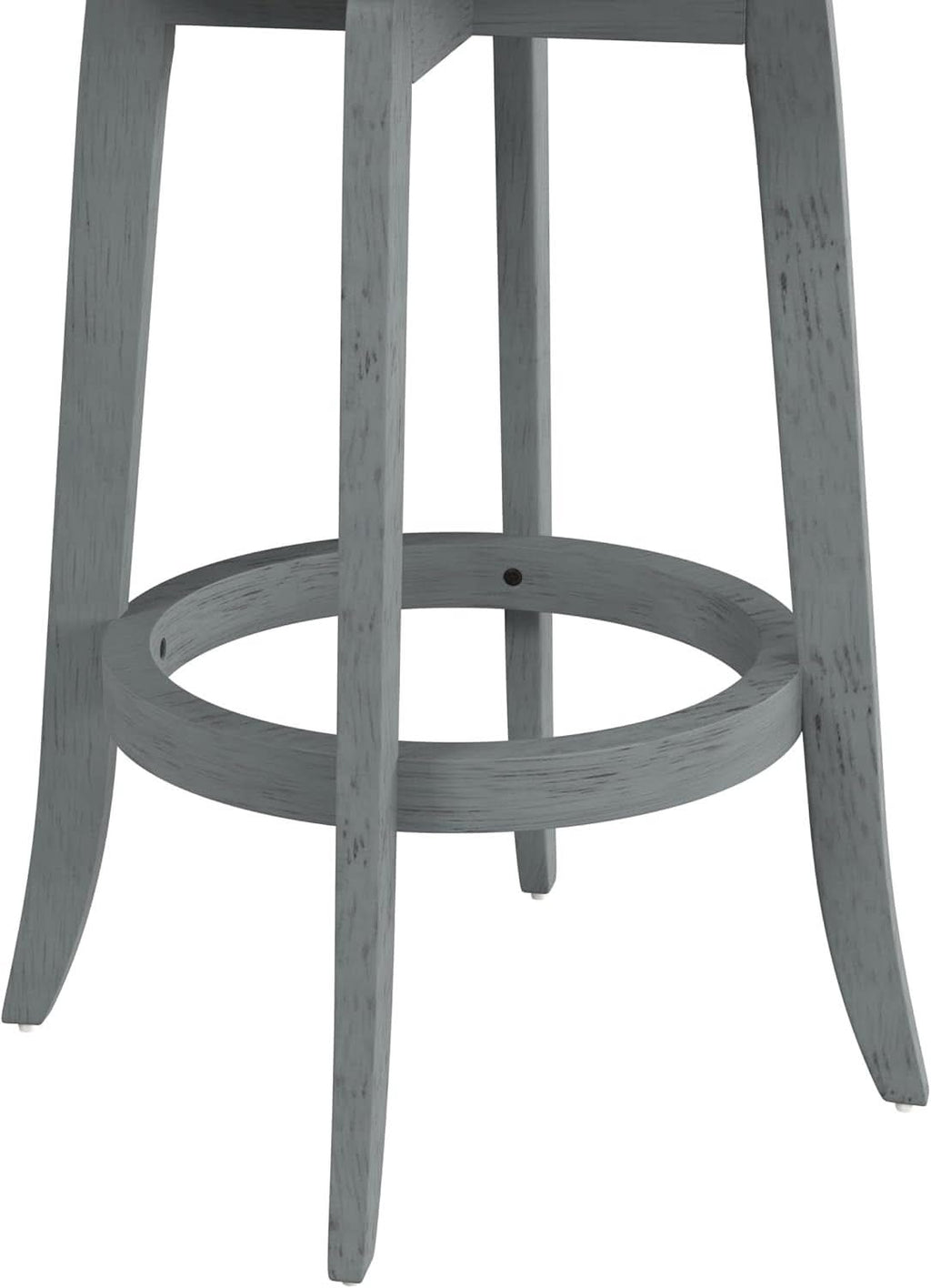 Bar Height Swivel Stool 30 Inch Blue Wire Brush Finish