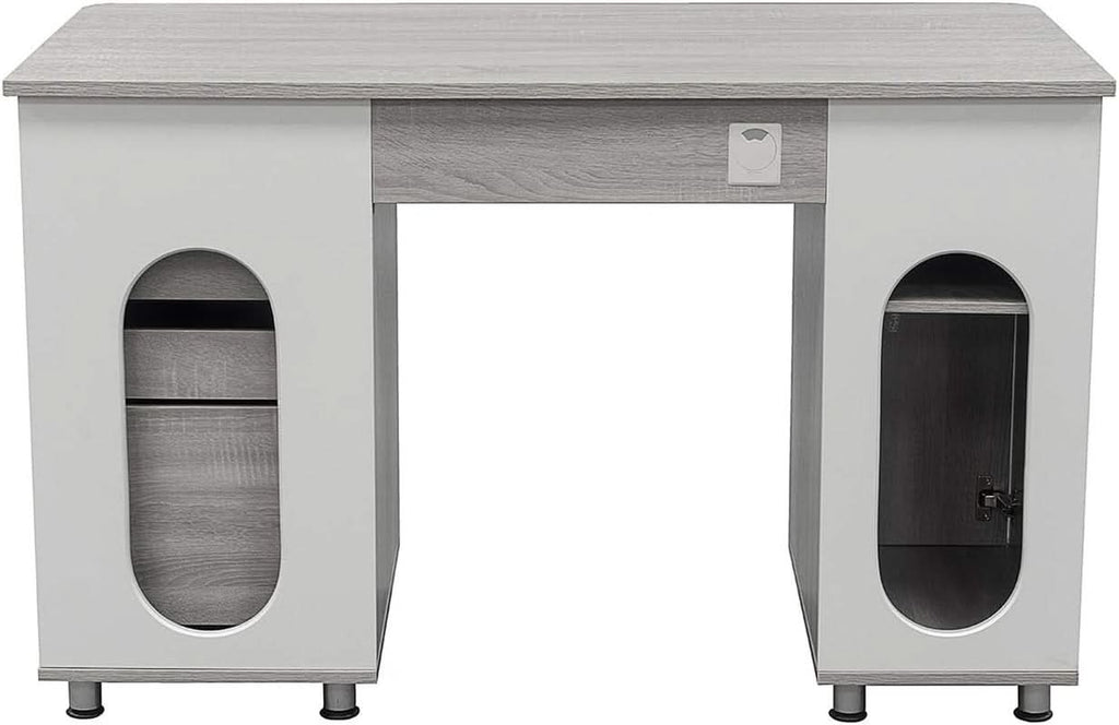 47.5 Inch Computer Desk Keyboard Tray File Cabinet