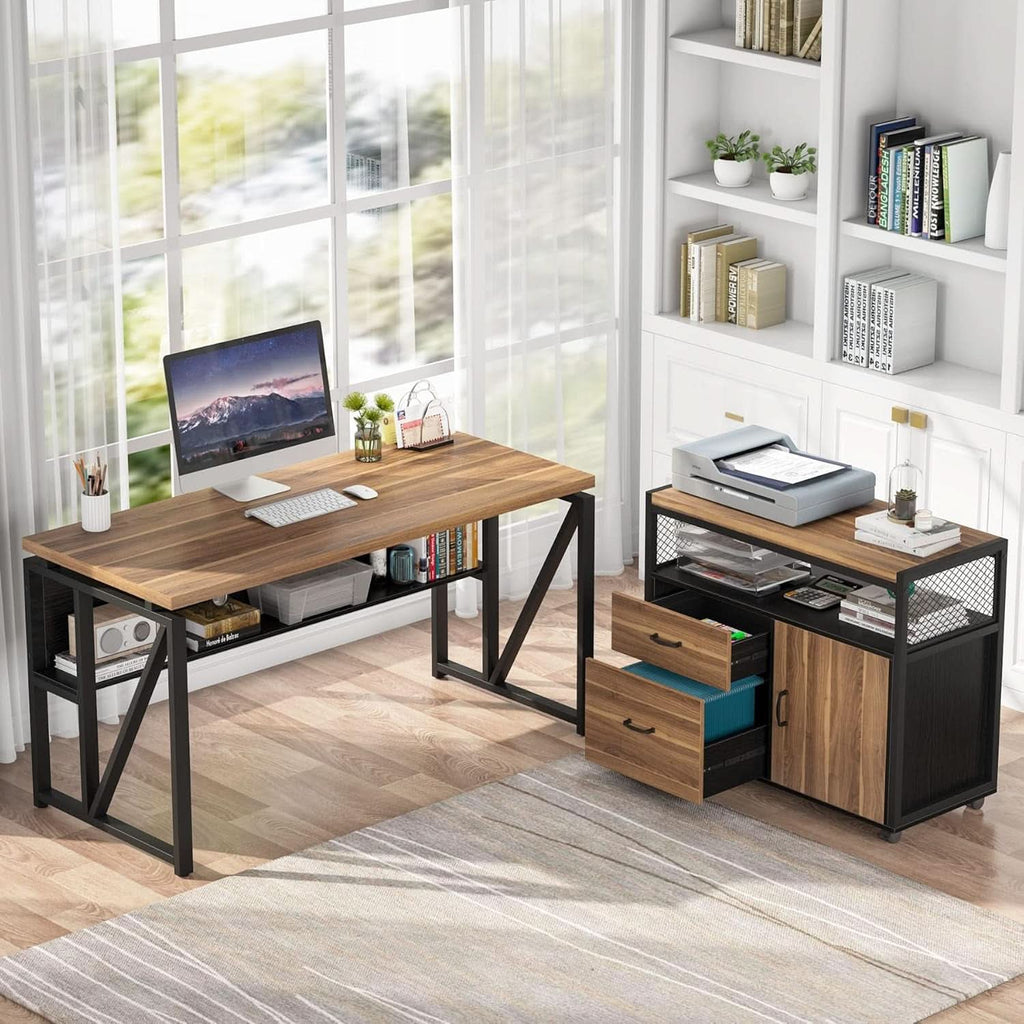 Lockable Lateral File Cabinet With Drawers For Letter Size