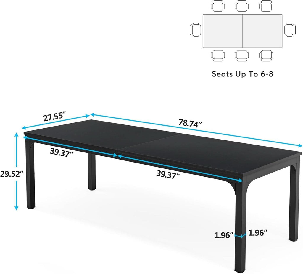 78.7-Inch Two-Person Industrial Desk