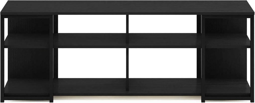 Entertainment Center TV Stand 65 Inch With Metal Frame Americano Black