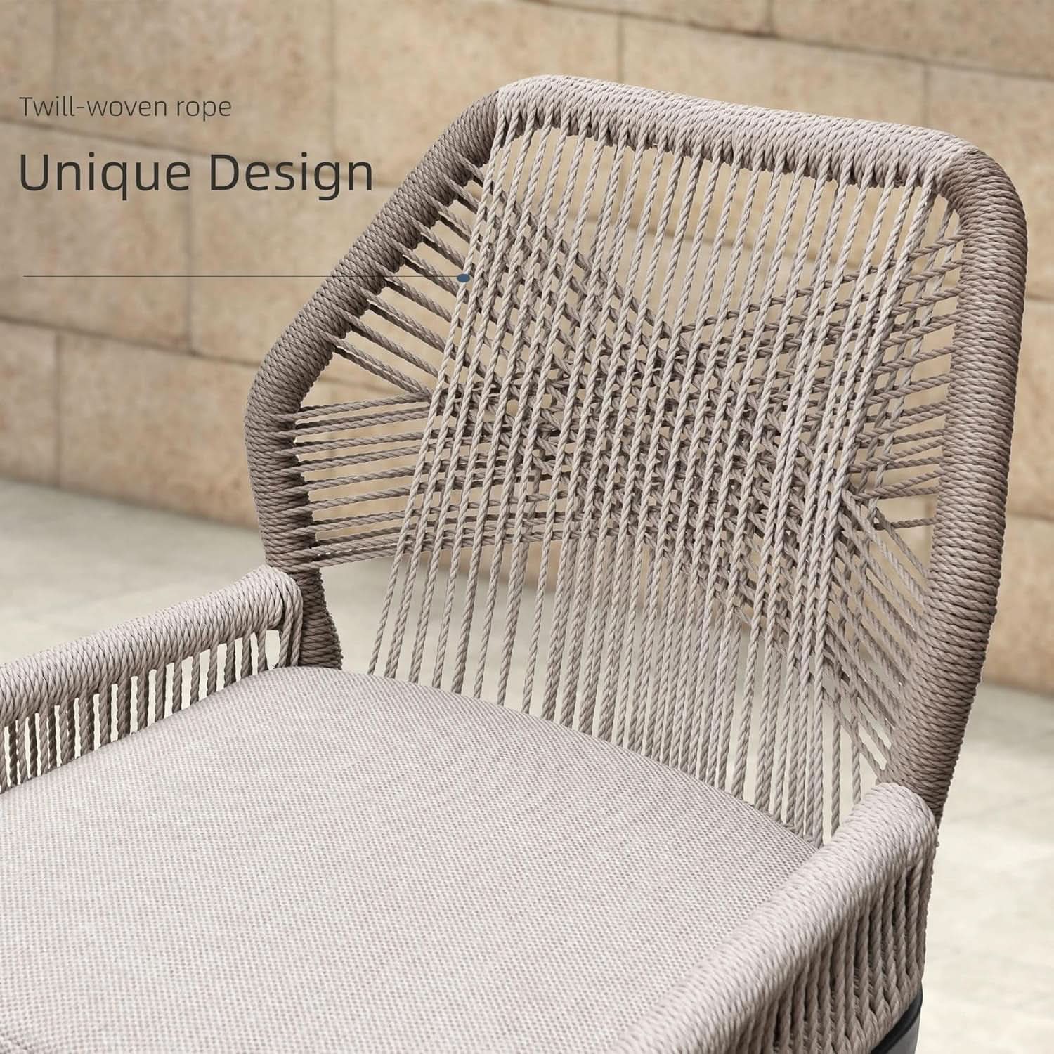 Counter Height Rattan Bar Stools Set Of 4 With Back