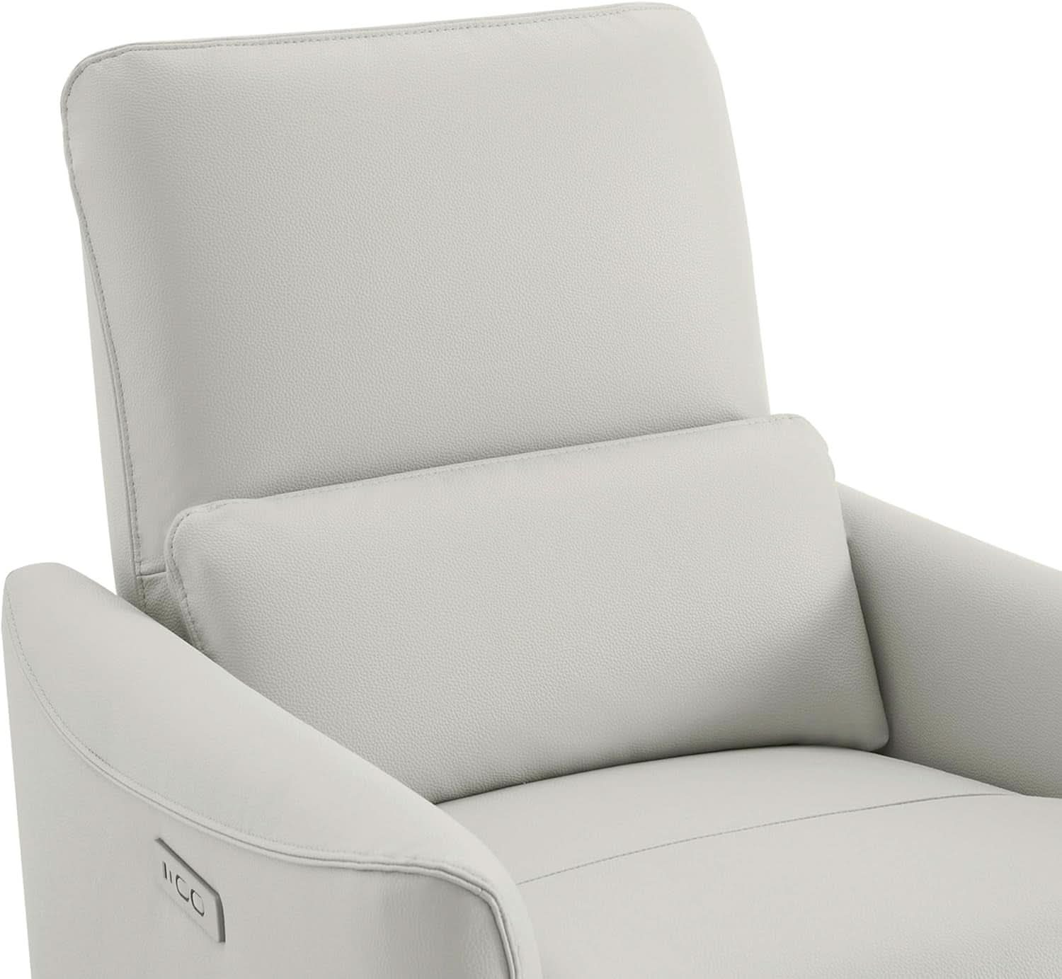 Cream Power Recliner Chair With USB Charging Lumbar Support