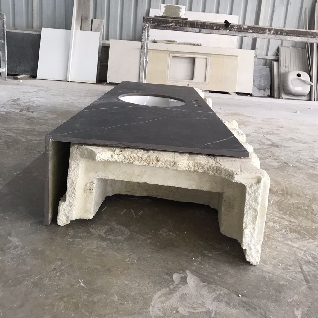 Custom Pietra Grey Matte Porcelain Sink (ES-113)