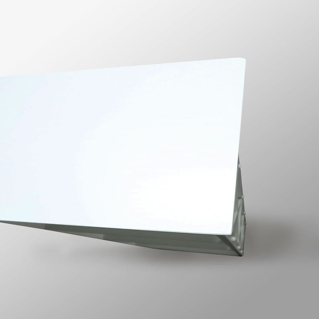 Montego 3 Shelf Bookcase White Modern X Design Storage