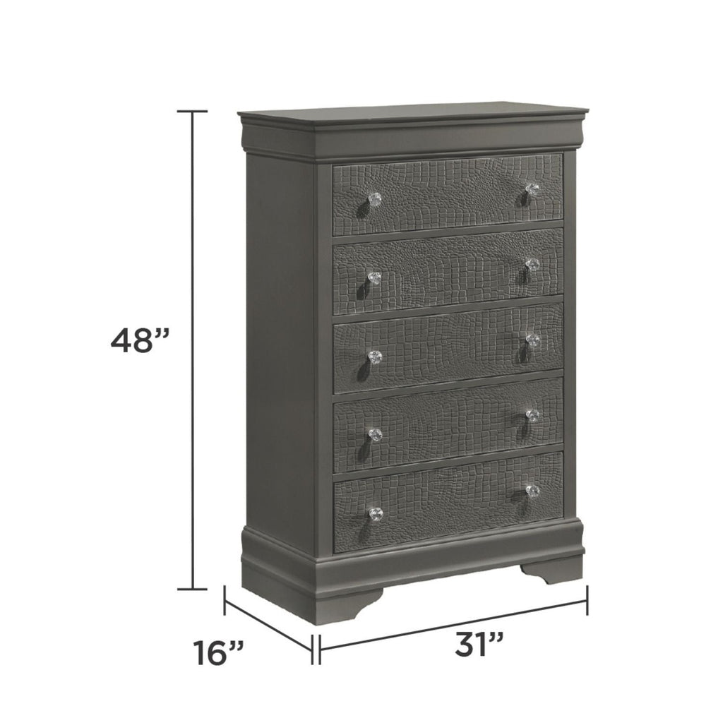 Blaze LED Upholstered Bedroom Set
