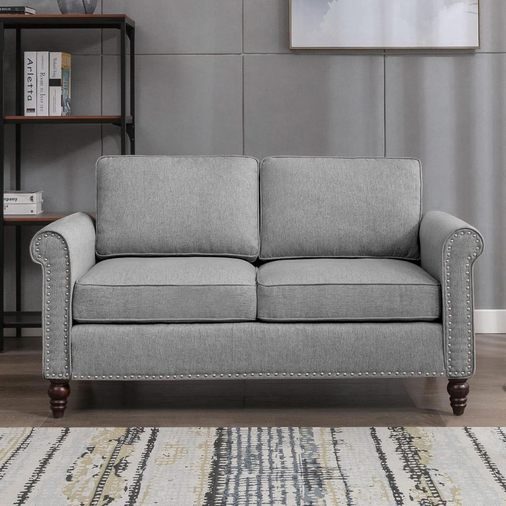 Light Grey Sofa, Loveseat, and Chair Set