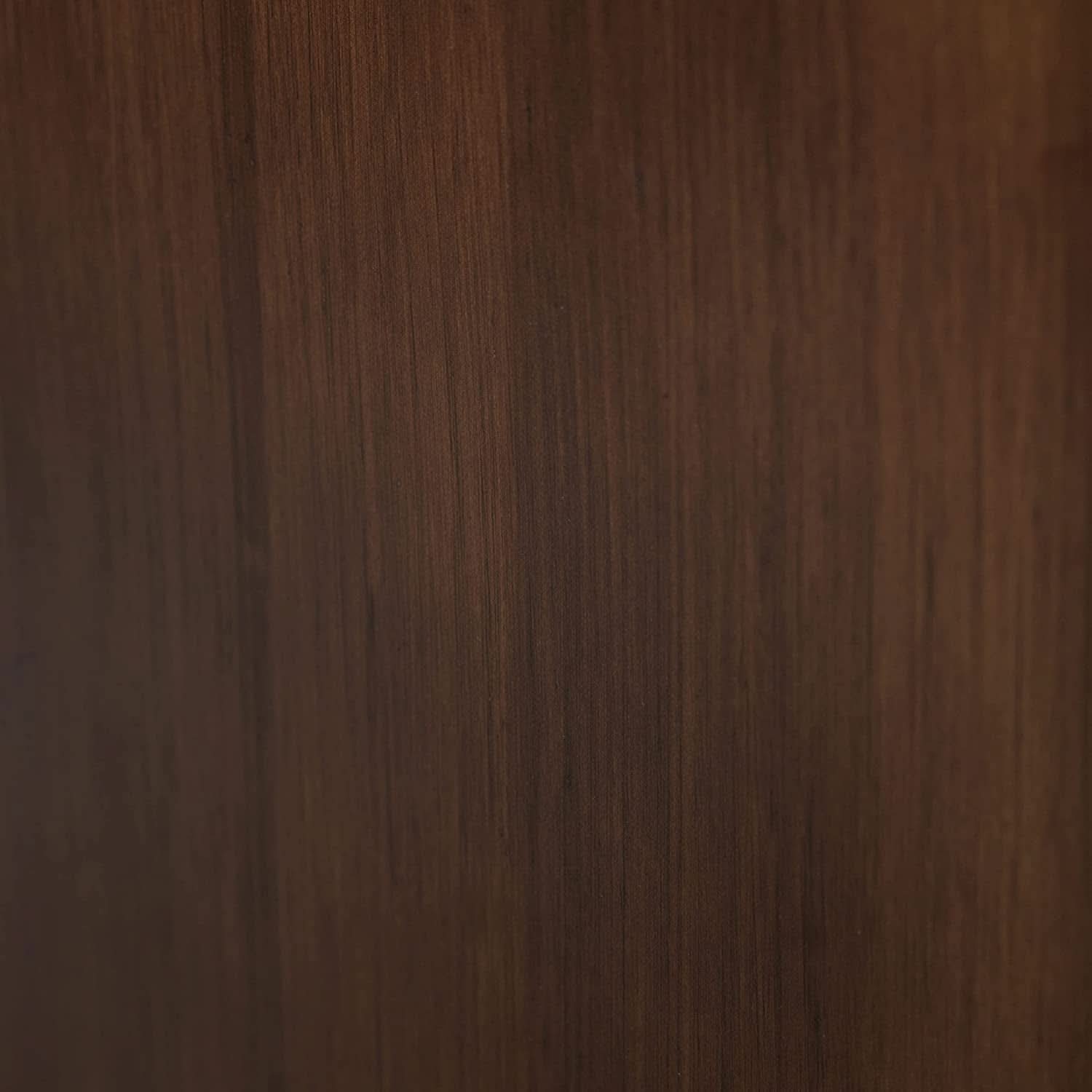 Pine Wood Sideboard Buffet Russet Brown Adjustable Shelves