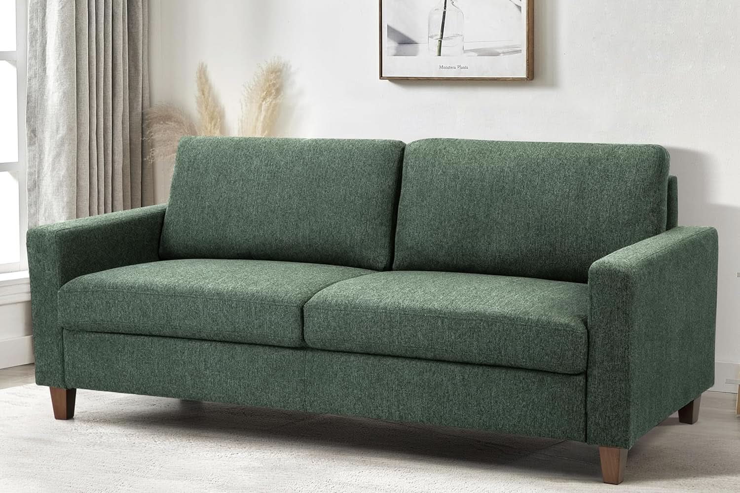Green Mid-Century Sofa and Loveseat Set