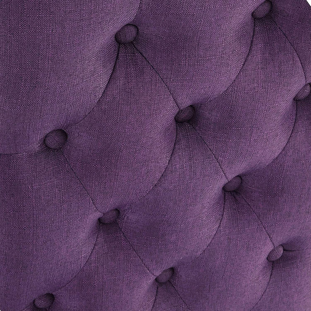 Purple Tufted Dining Chairs Set Of 2 For Dining Room