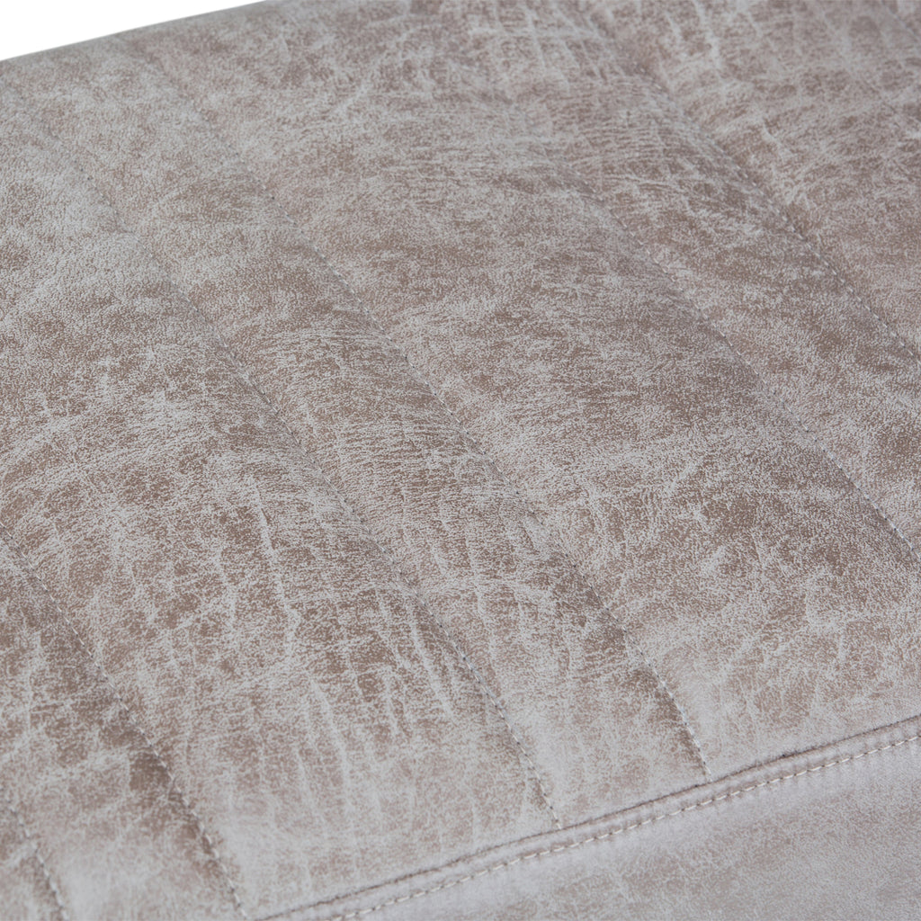 Salinger - Large Ottoman Bench - Distressed Grey Taupe