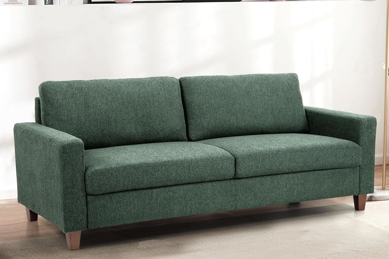 Green Mid-Century Sofa and Loveseat Set