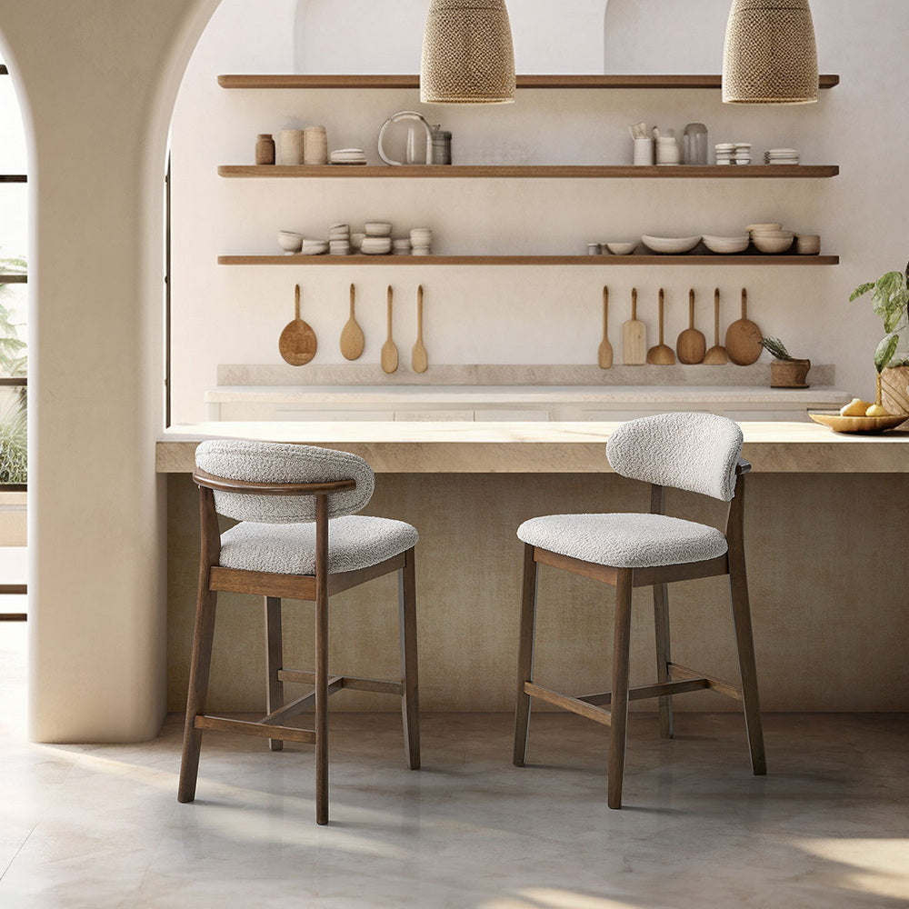 ACTU 26-Inch Upholstered Counter Stools Set of 2