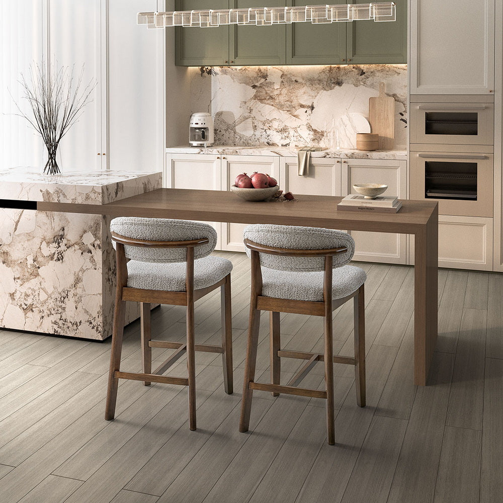 ACTU 26-Inch Upholstered Counter Stools Set of 2