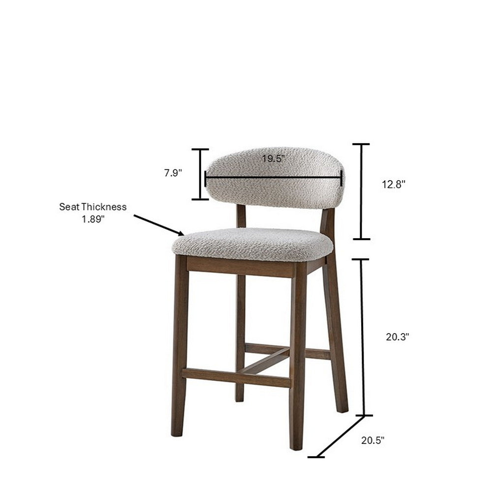 ACTU 26-Inch Upholstered Counter Stools Set of 2