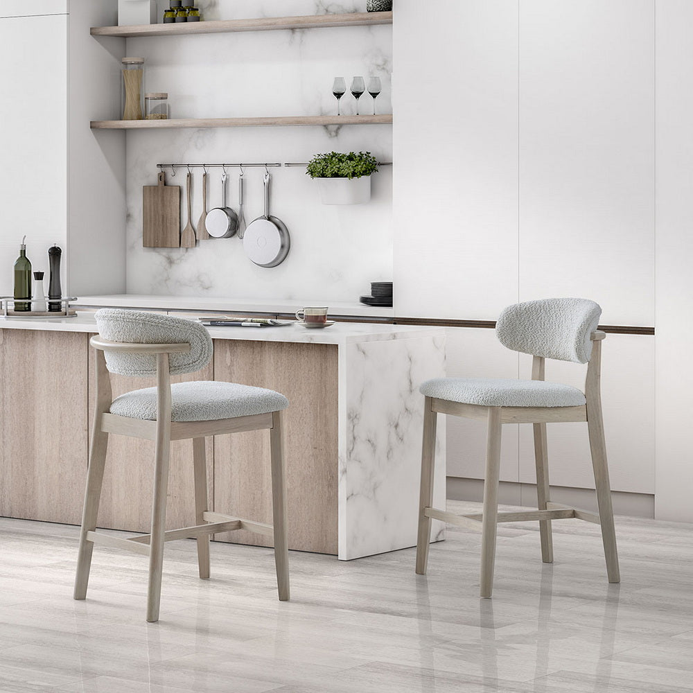 ACTU 26-Inch Upholstered Counter Stools Set of 2
