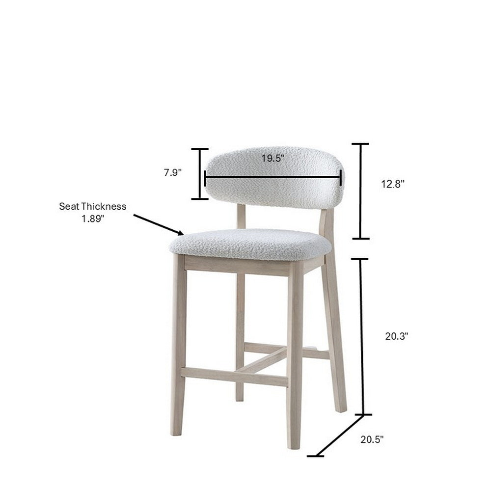 ACTU 26-Inch Upholstered Counter Stools Set of 2