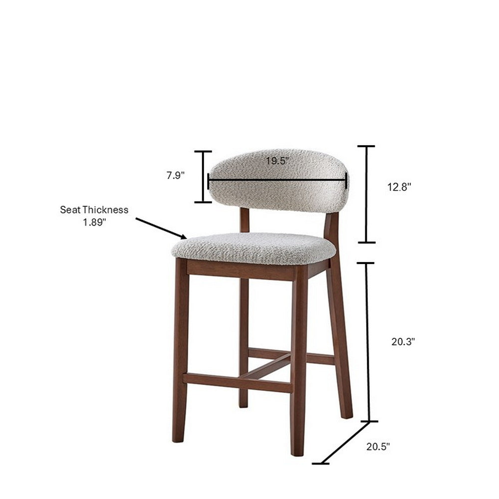 ACTU 26-Inch Upholstered Counter Stools Set of 2