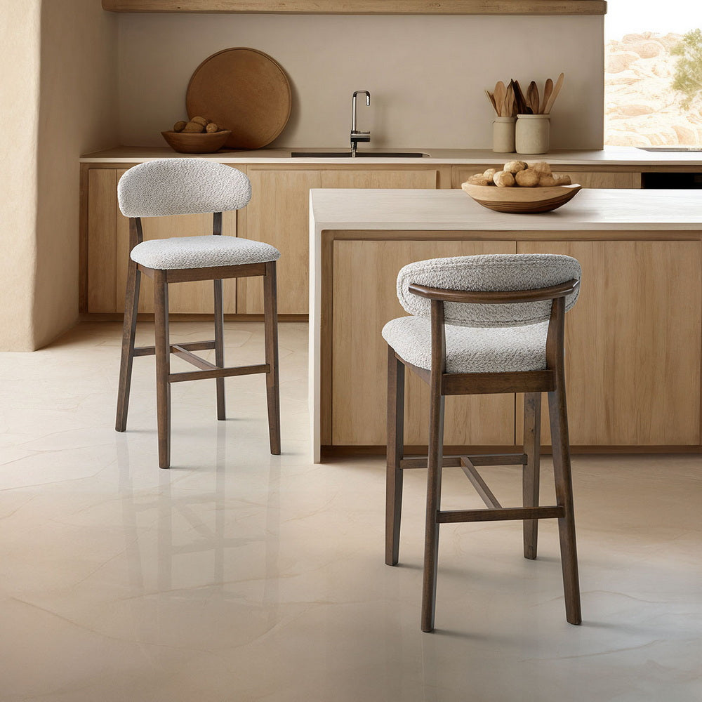 ACTU 30-Inch Upholstered Bar Stools Set of 2