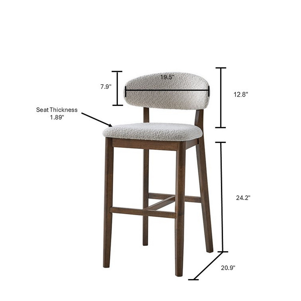 ACTU 30-Inch Upholstered Bar Stools Set of 2