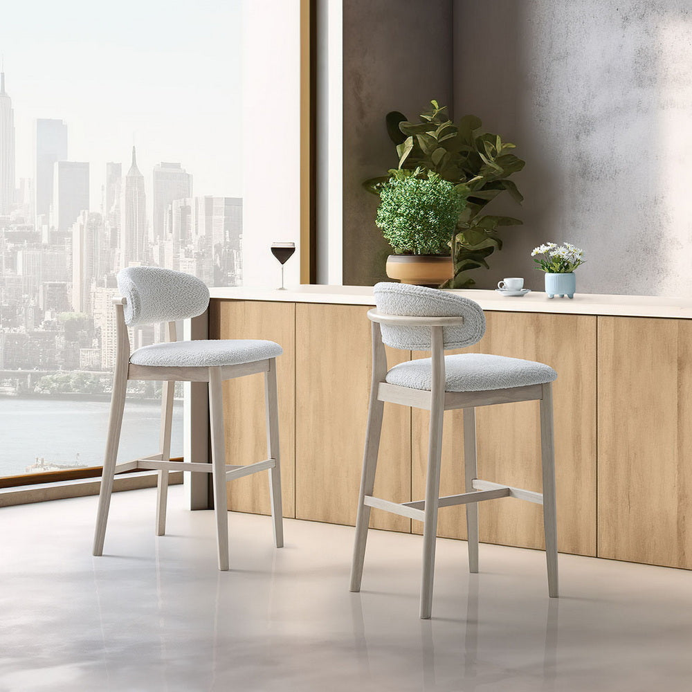 ACTU 30-Inch Upholstered Bar Stools Set of 2