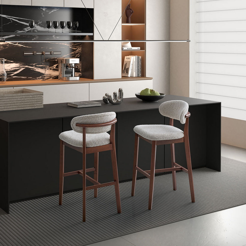 ACTU 30-Inch Upholstered Bar Stools Set of 2