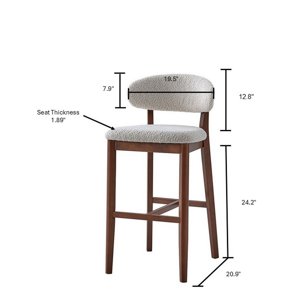 ACTU 30-Inch Upholstered Bar Stools Set of 2