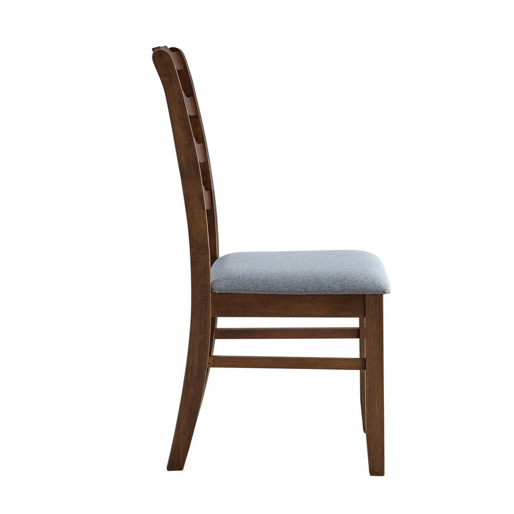 ACTU Solid Wood Dining Set with Upholstered Chairs