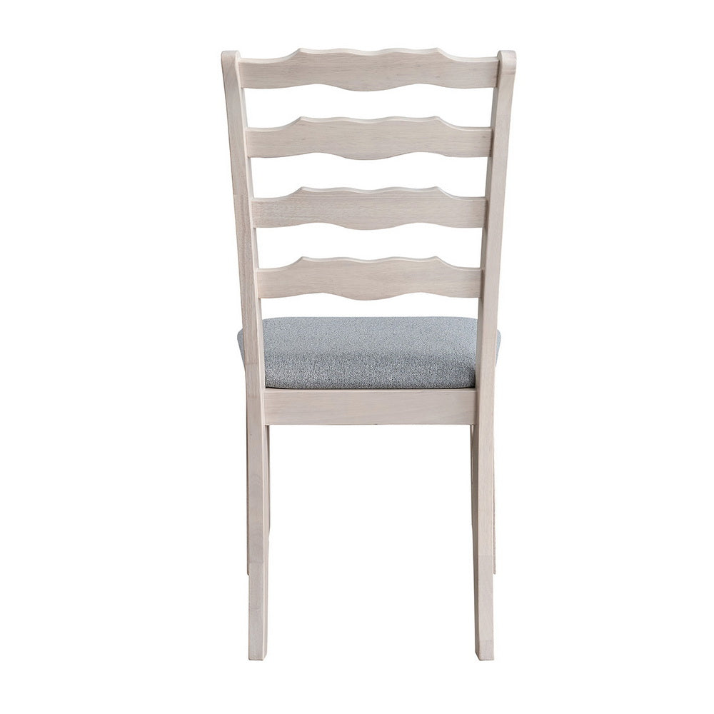 ACTU Solid Wood Dining Set with Upholstered Chairs